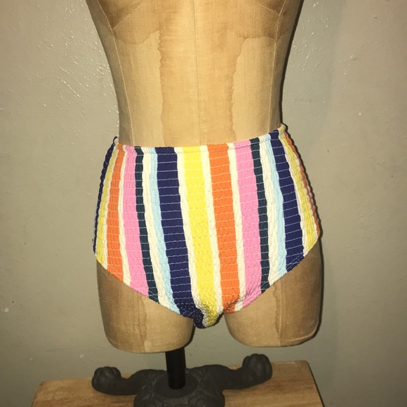 Rescent Rive,striped high waisted swim wear.size M - Picture 2 of 6